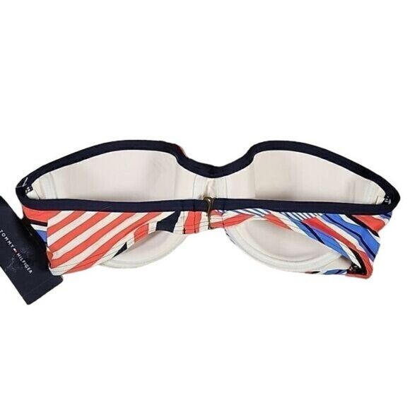 Tommy Hilfiger Strapless Bikini Top Sz M - Picture 2 of 10